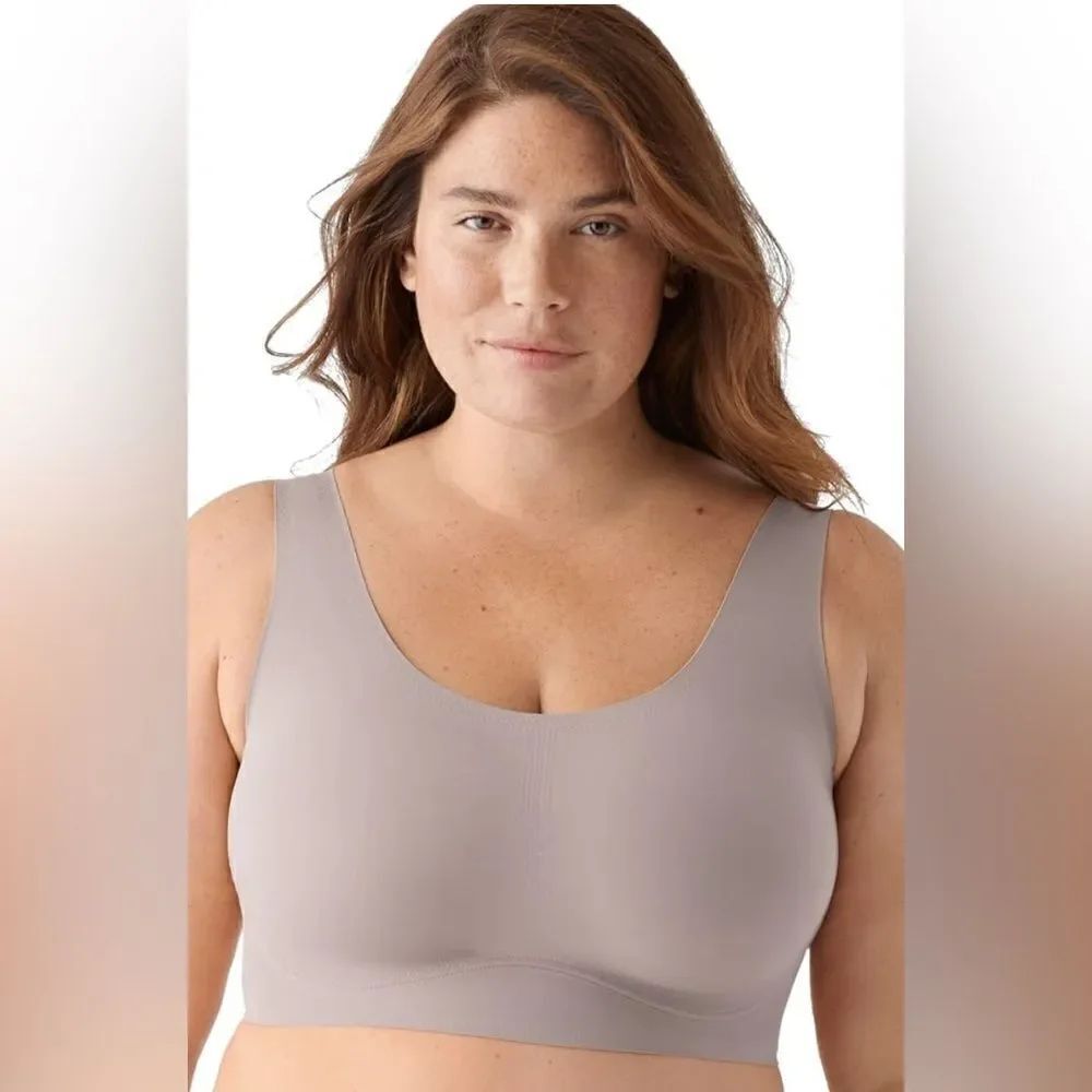 True & Co NWT True Body Lift Scoop Neck Bra in Mink Size XS